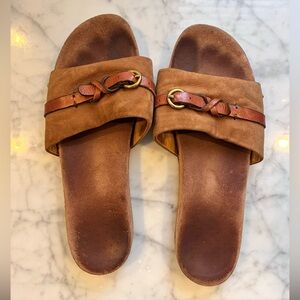 Jerome Dreyfuss Leather Slide Sandals